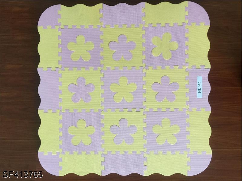 EVA拼图地垫(16大片花朵+围边)