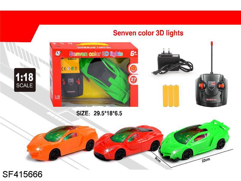 1:18四通3D灯光遥控车(英文)