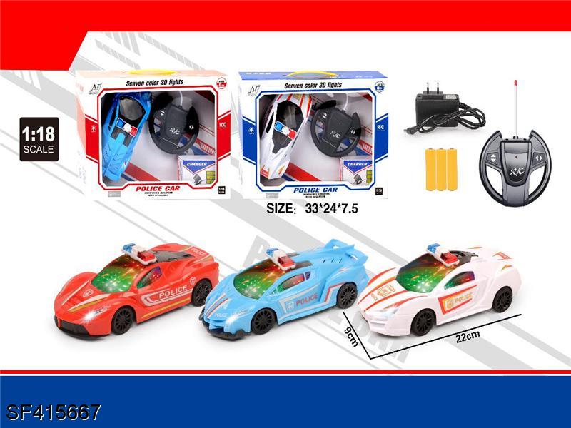 1:18四通3D灯光遥控车(英文)