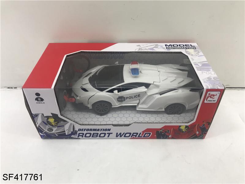 1:16一键变形遥控警车(不包电)