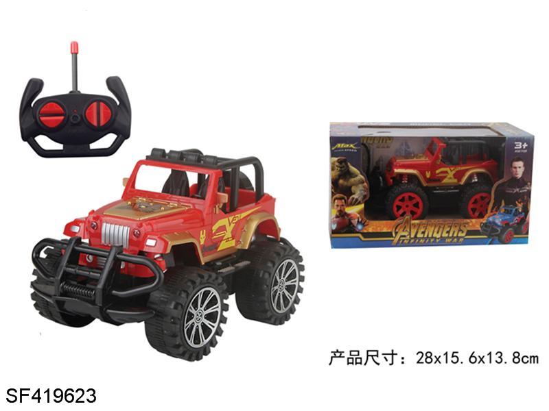 四通复仇者联盟钢铁侠遥控越野车(丙轮)
