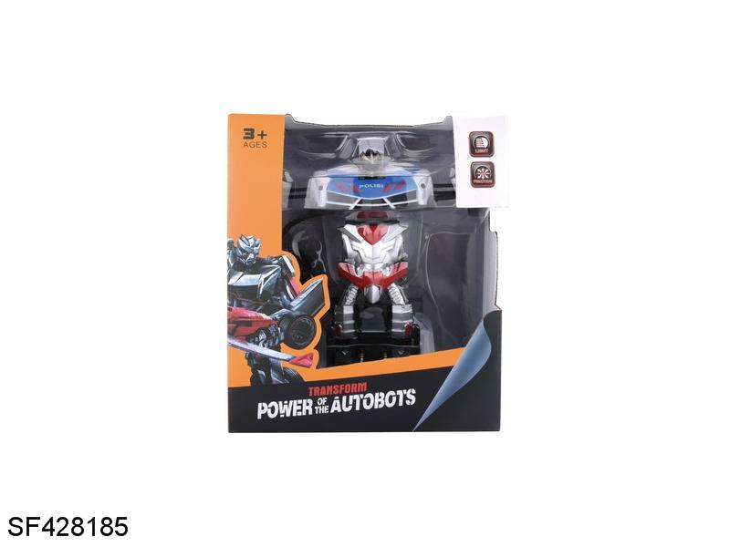 1:18六通一键变形布加迪机器人遥控车(包电/USB线)