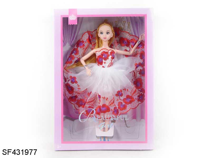 11.5寸12关节可儿孔雀裙芭比娃娃