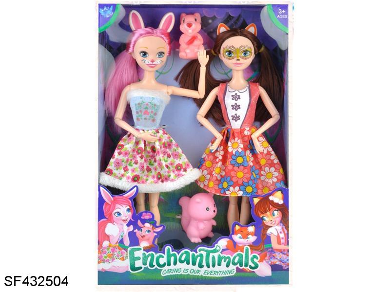 11.5寸关节实心宠物女孩