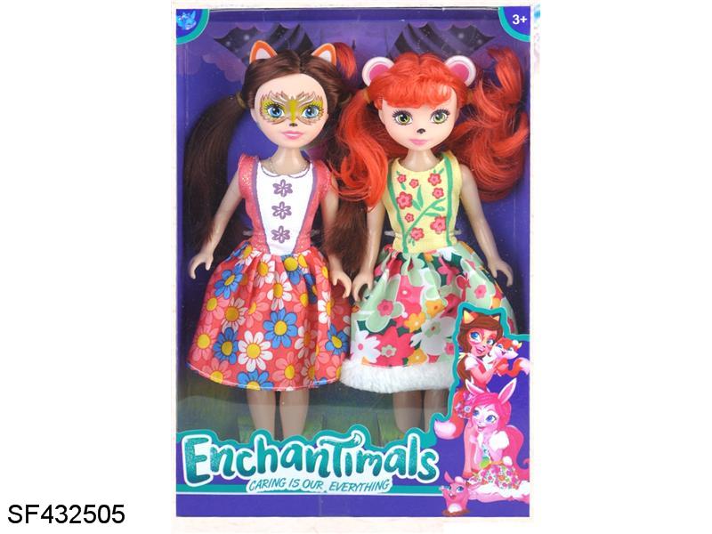 9寸肥童宠物女孩双人装