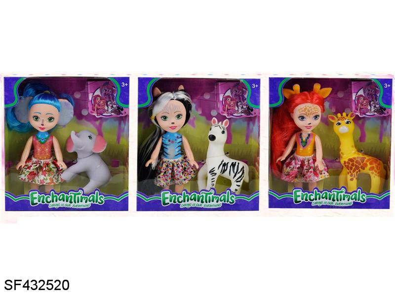 14寸搪胶动物高中公仔(3款混装)