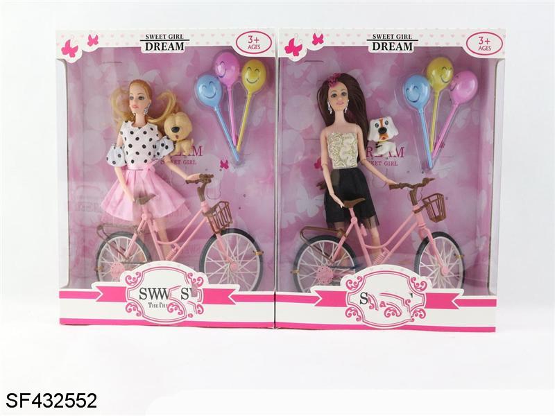 11.5寸12关节实身单车时装芭比带配件
