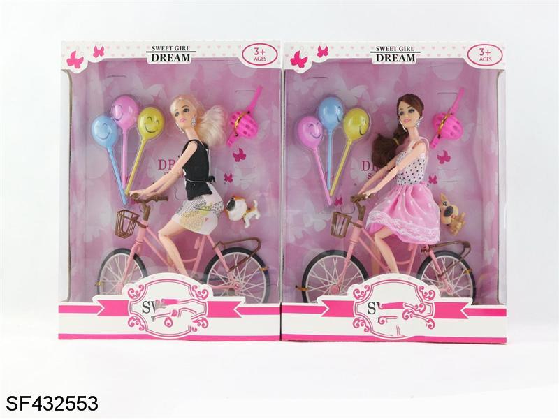 11.5寸12关节实身单车时装芭比带配件
