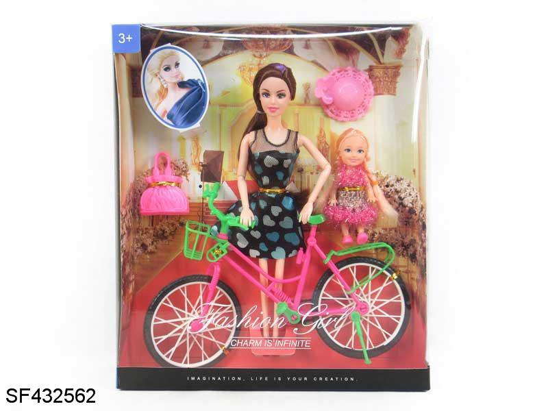 11.5寸12关节实身单车时装芭比带配件
