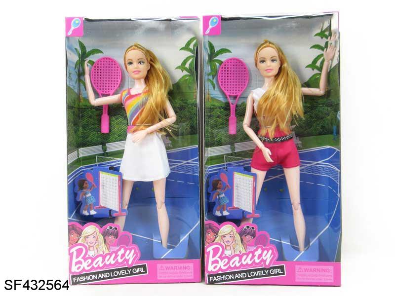 11.5寸12关节实身网拍芭比