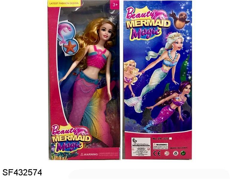 11.5寸实身美人鱼带音乐芭比