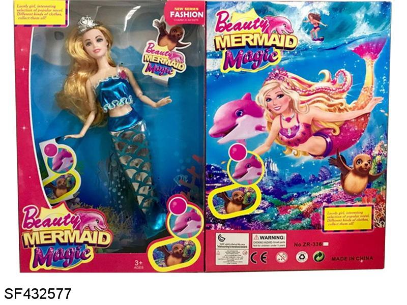 11.5寸12关节实身美人鱼芭比