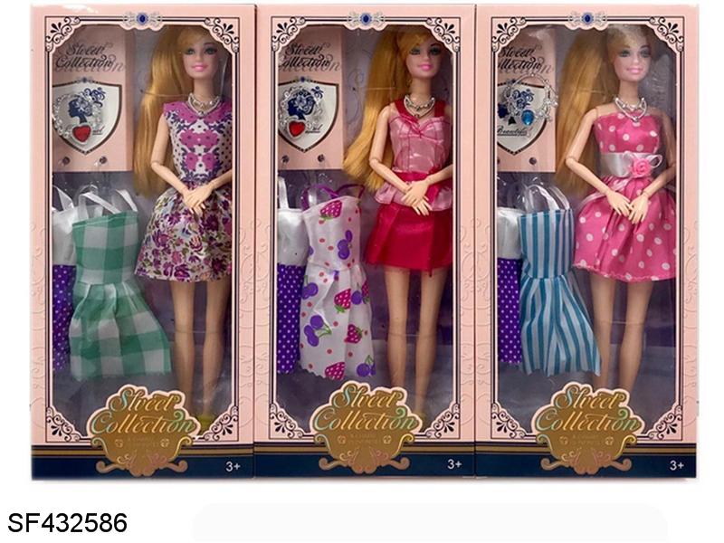 11.5寸10关节实身时装芭比带配件