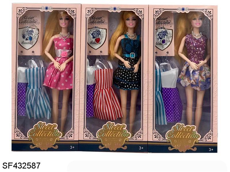 11.5寸10关节实身时装芭比带配件