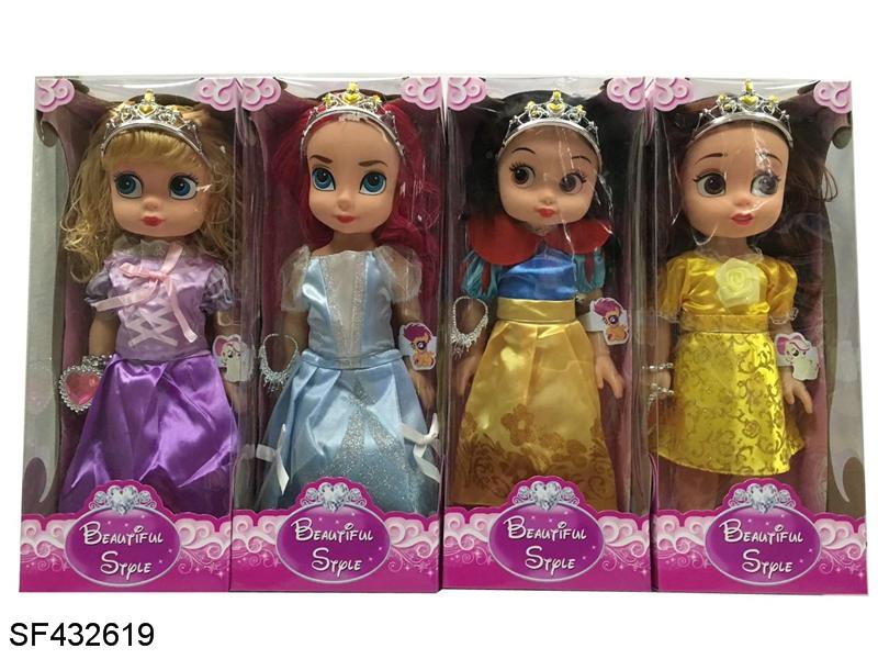 16寸空身音乐迪士尼娃娃4款混装