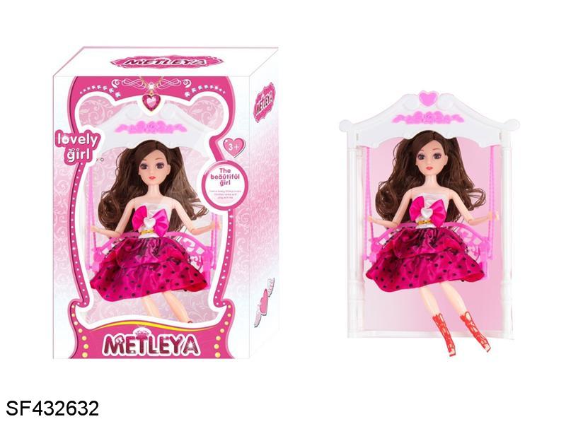 11.5寸11关节3D真眼珠实身芭比带大千秋