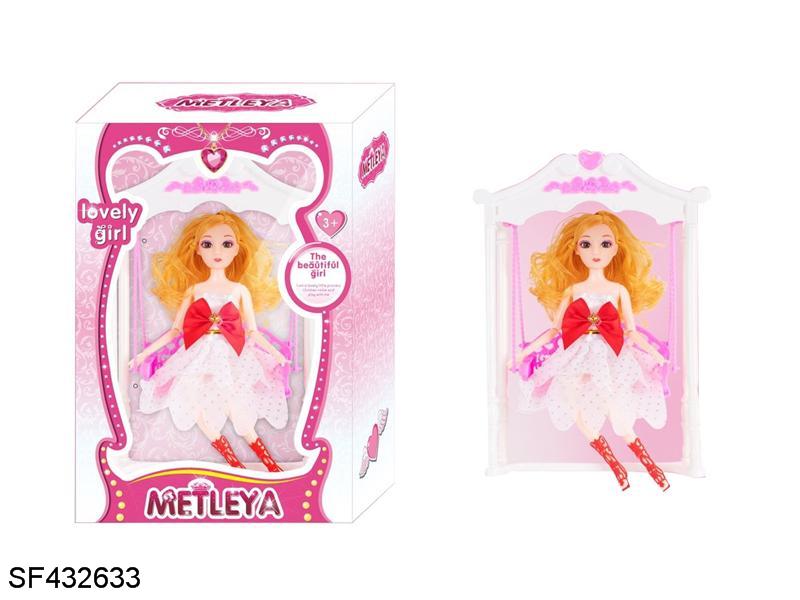 11.5寸11关节3D真眼珠实身芭比带大千秋