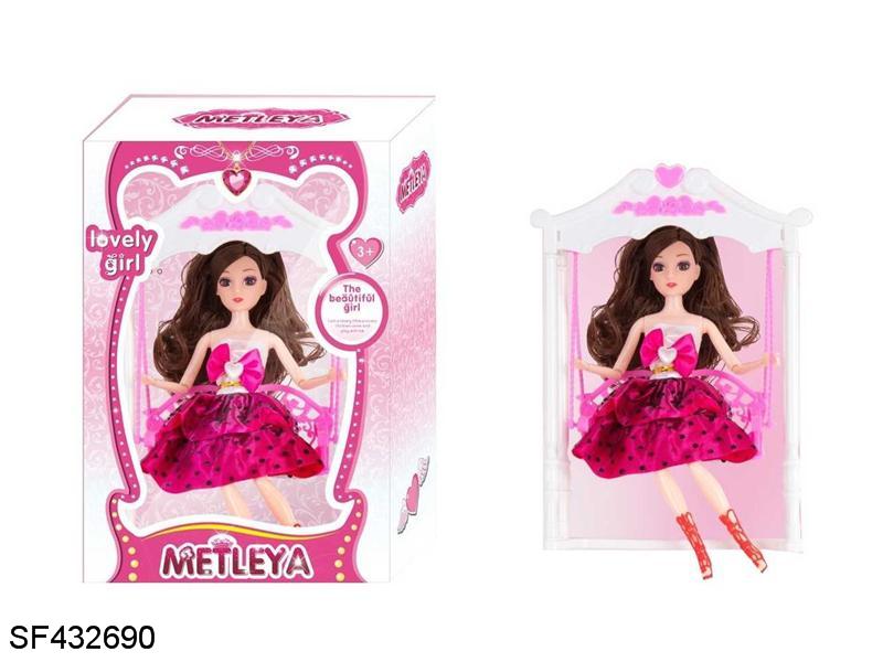 11.5寸11关节3D真眼珠实身芭比带大千秋