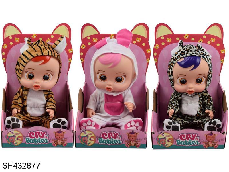 16寸搪胶哭泣娃娃带四声音乐+奶嘴