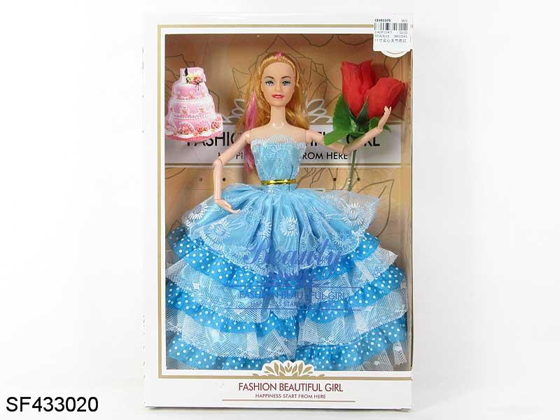 11.5寸实身婚纱公主