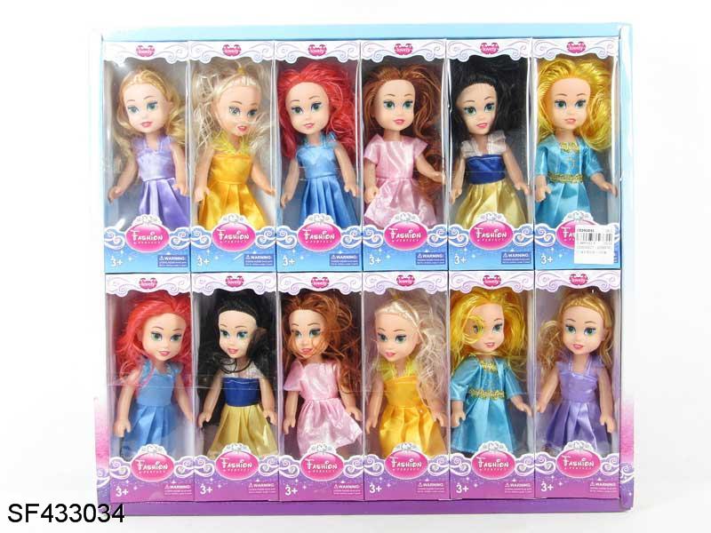 12只六寸空身芭比混装