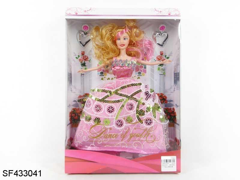 11.5寸实身婚纱公主