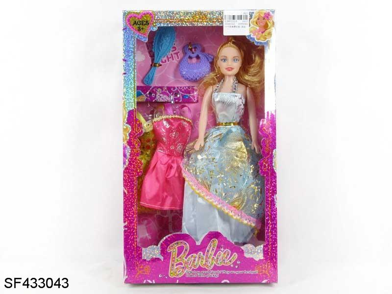 11.5寸空身芭比带配件衣服