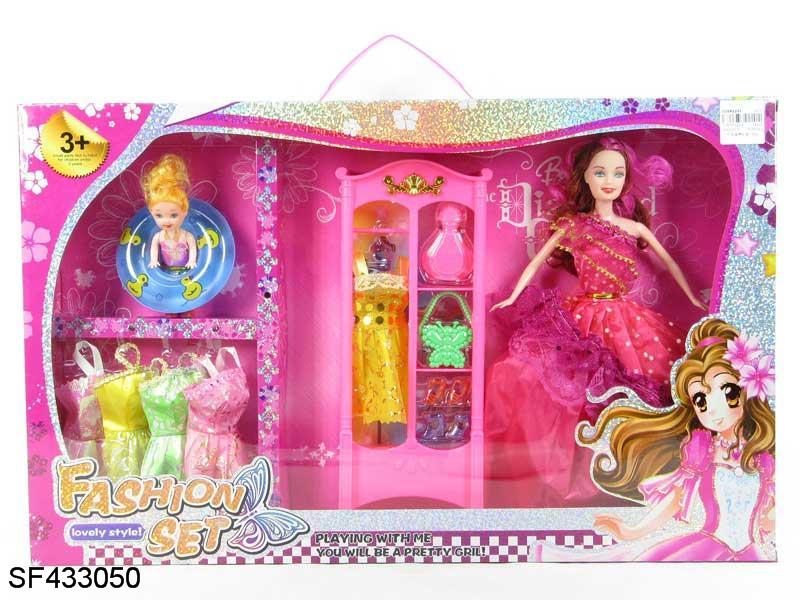 11.5寸实身婚纱芭比带配件衣服