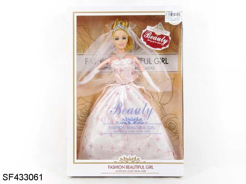 11.5寸实身婚纱公主