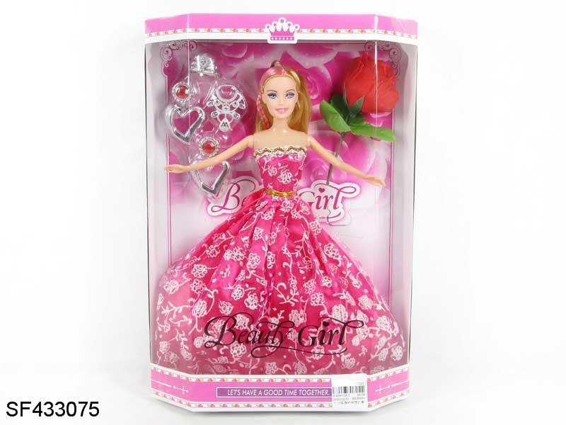 11.5寸实身婚纱公主