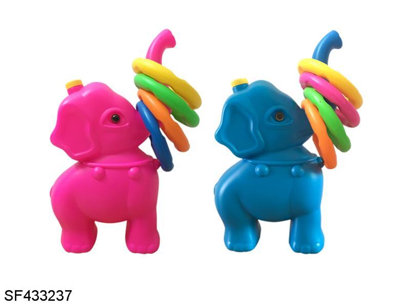 大象游戏套圈配4个套圈(蓝色/粉红色)