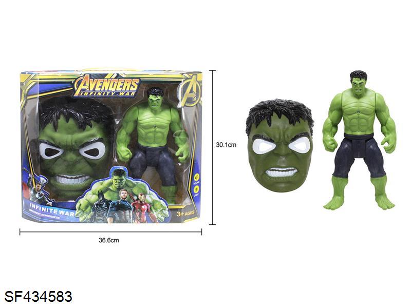 绿巨人(面具+公仔)带灯