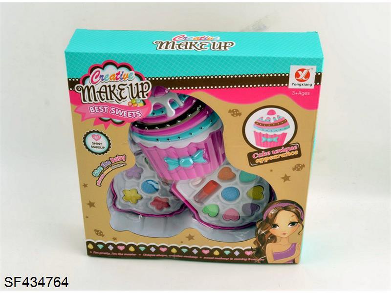 转盖蛋糕二层化妆品