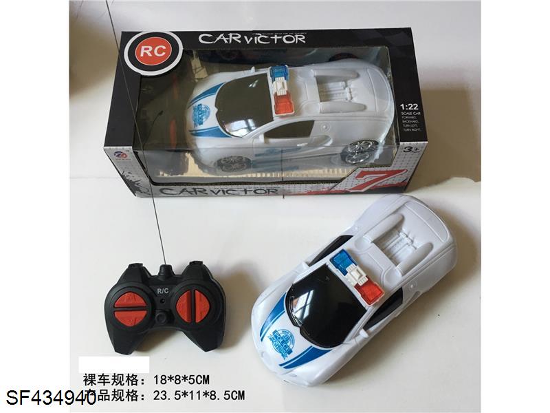 1:24布加迪啊四通遥控警车