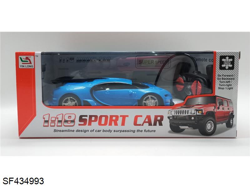 1:18四通布加迪遥控车(三色混装)