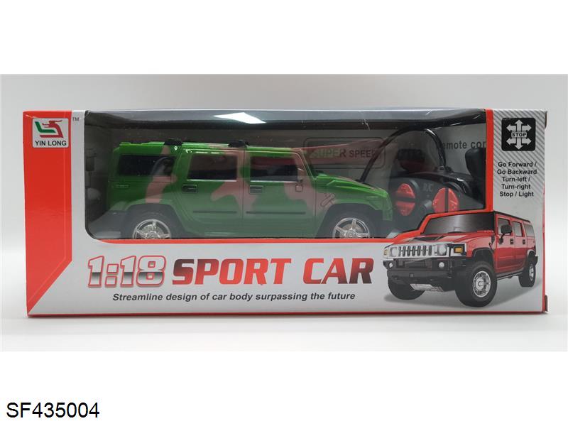 1:18军事四通遥控车(不包电)2色混装