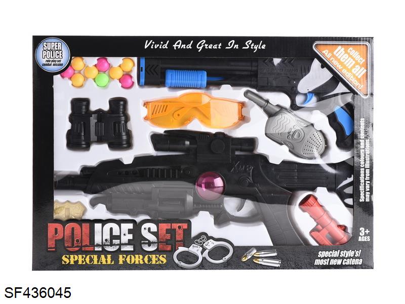 警察套配火石枪+乒乓枪