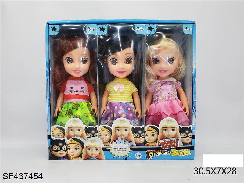 10寸搪胶手加厚身体娃娃带音乐