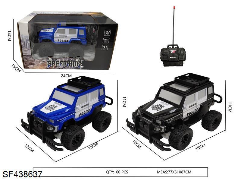 四通奔驰越野遥控警车(蓝色/黑色)