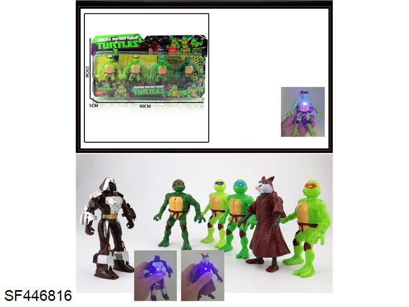 忍者神龟人偶(4只装)