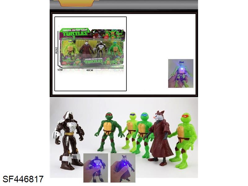 忍者神龟人偶(4只装)