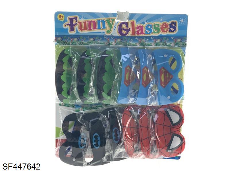 蜘蛛侠/绿巨人/超人/蝙蝠侠自装眼镜