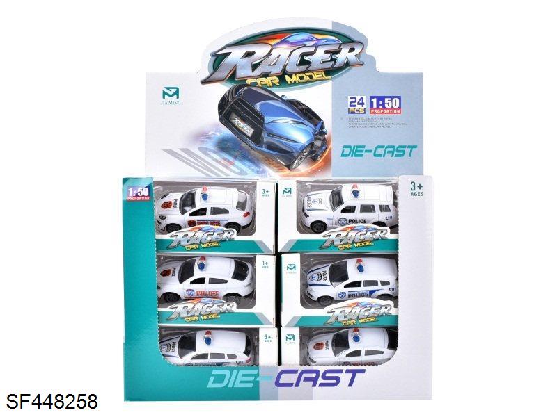 合金回力SUV警车(24只装)