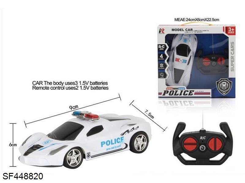 1:20遥控法拉利警车带灯(白色)不包电
