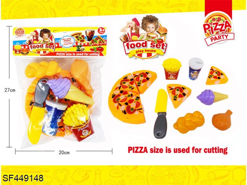 披萨可乐食物组合