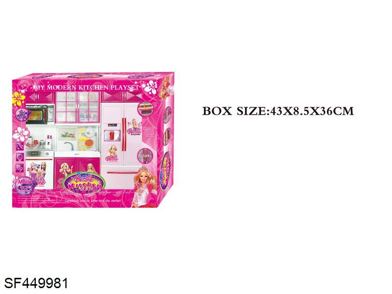 芭比带灯光厨具（3个）