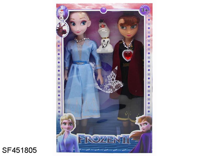 18寸空身音乐冰雪奇缘双人装