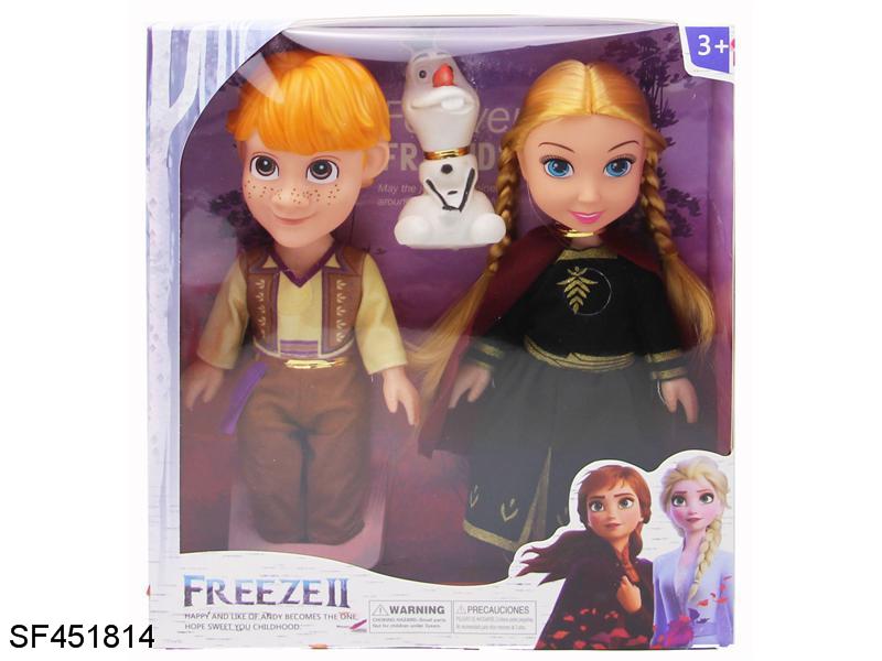 10寸空身音乐农夫安娜双人装冰冰雪奇缘盒