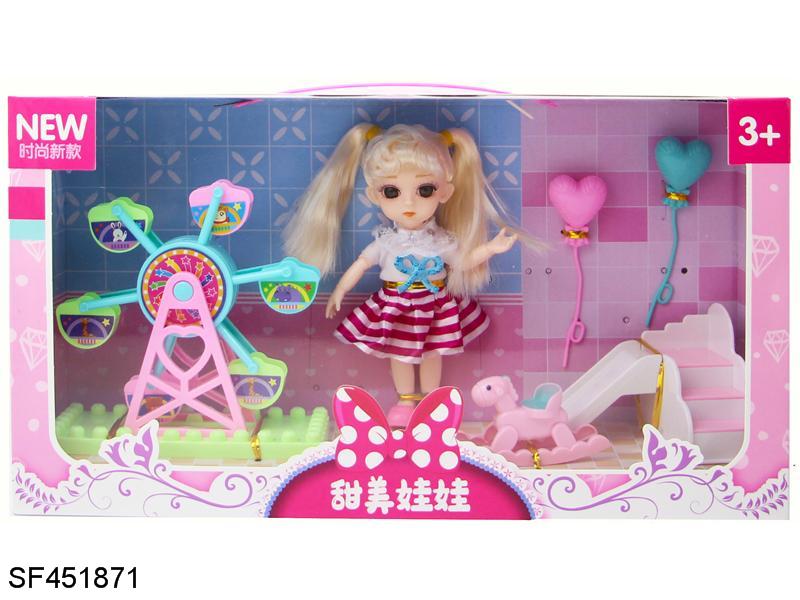 6寸球型实身13关节3D真眼小萝莉带摩天轮