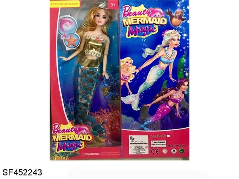 11.5寸12关节实身美人鱼主题芭比